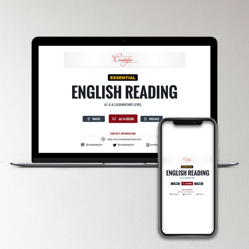 Essential English Reading A1-A2 Elementary Level Interactive E-Book